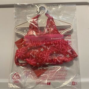 RETIRED American Girl Pink Halter Butterfly Bathing Suit